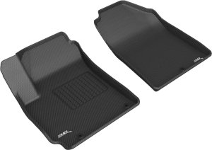 Kia Seltos Floor Mats - Front - 3D MAXpider - Kagu Series - Black - `21-`24